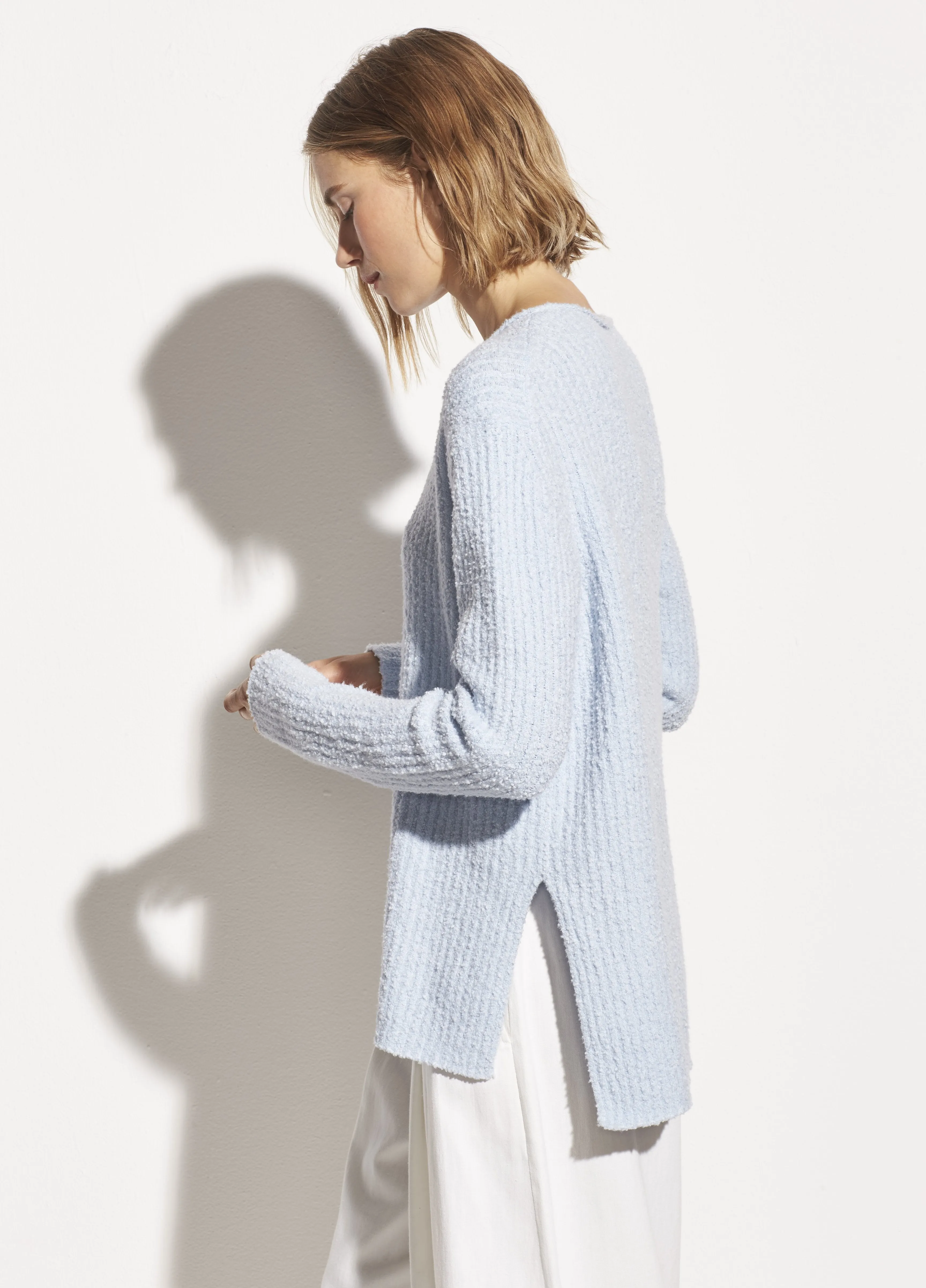 Texture Rib Tunic in Glacier