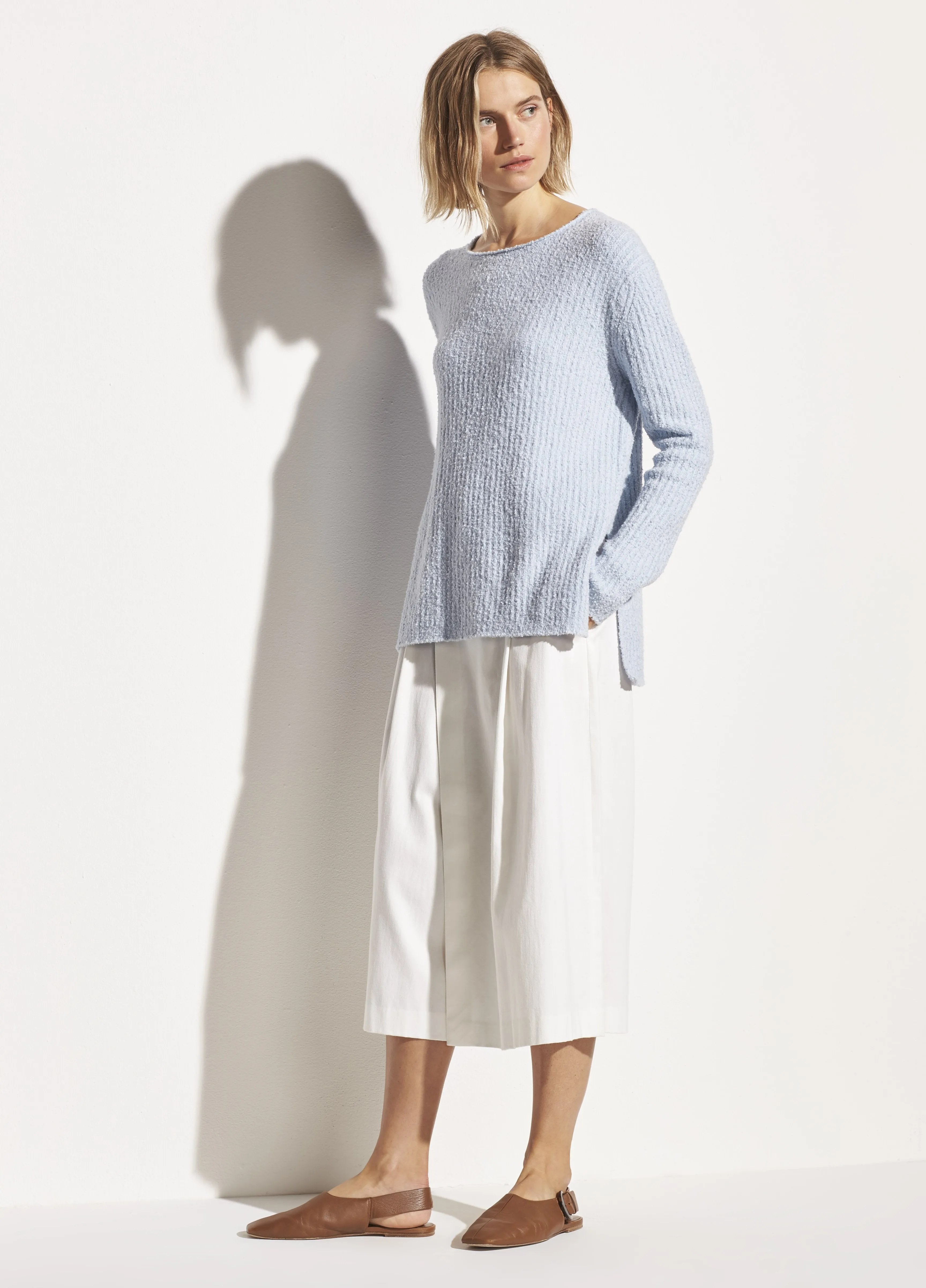 Texture Rib Tunic in Glacier