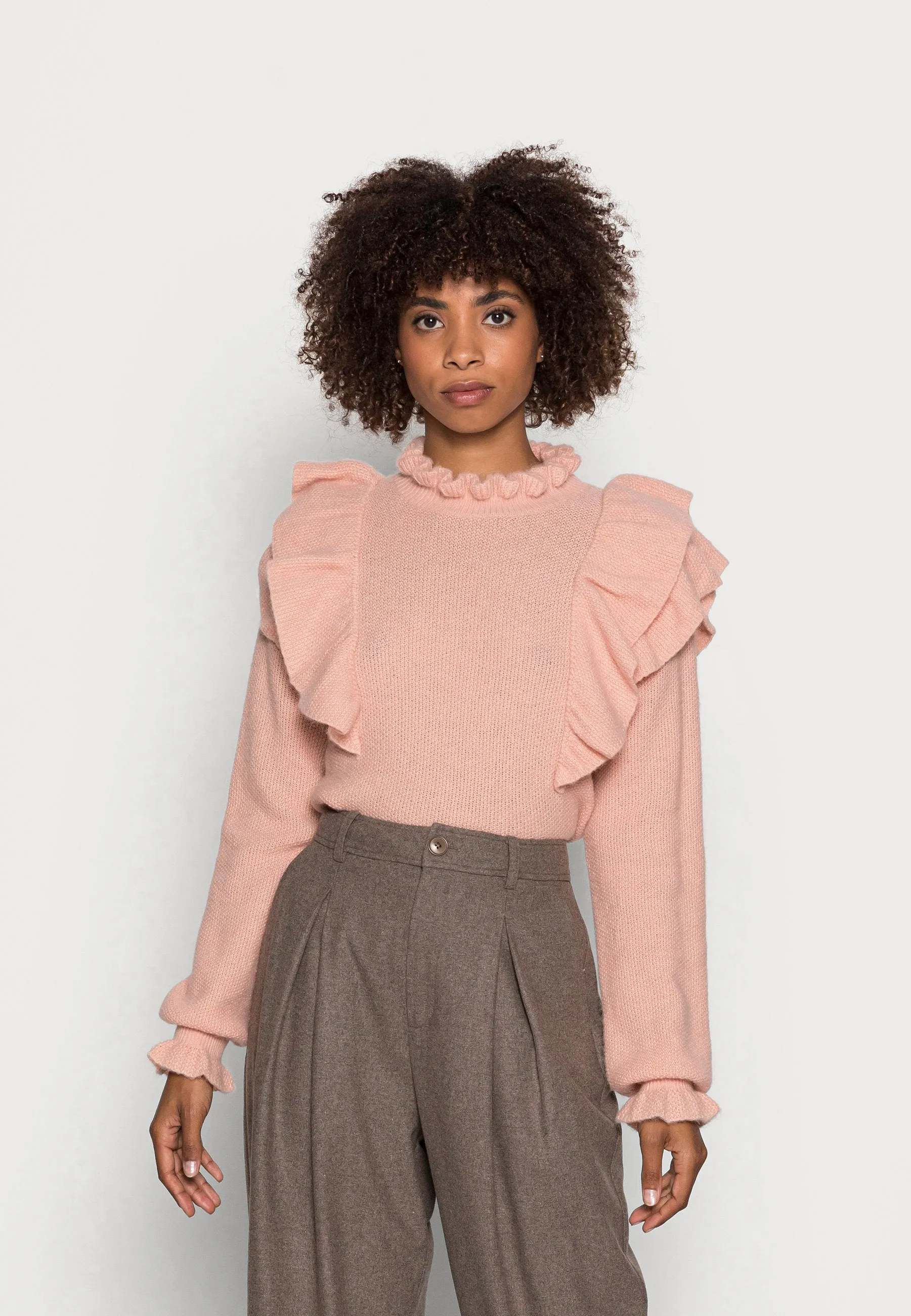 The Kamile Knit Sweater by Part Two - Blush