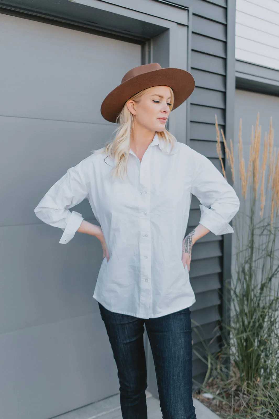 The Regan Shirt by Part Two - Bright White - PLUS