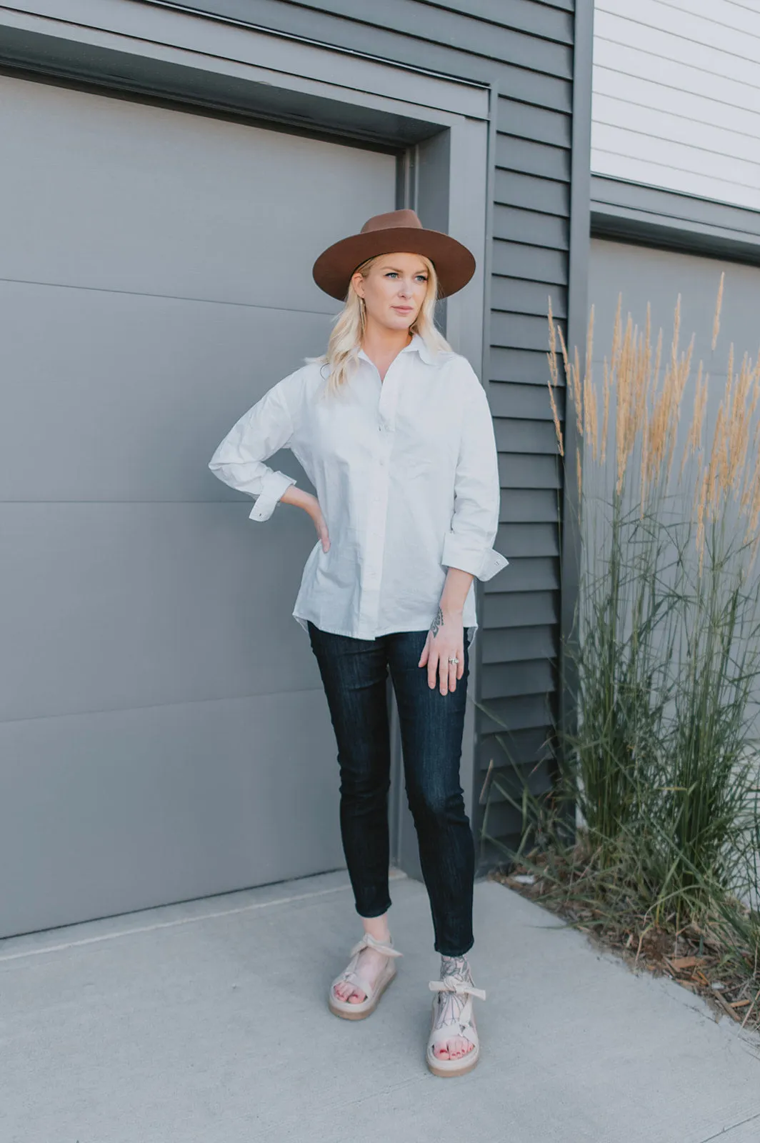 The Regan Shirt by Part Two - Bright White - PLUS