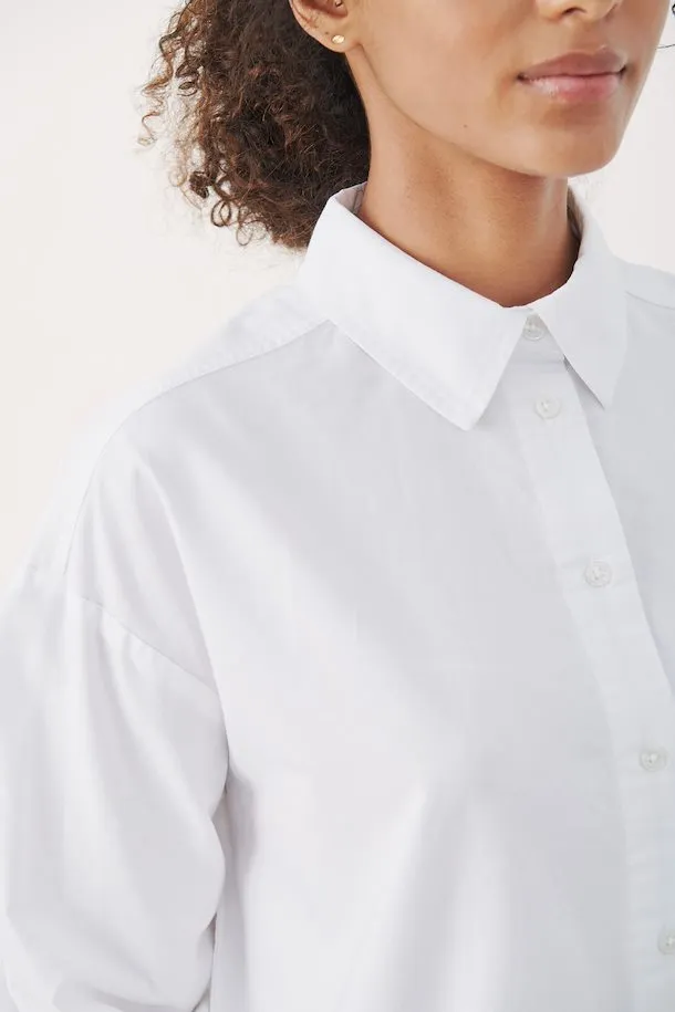 The Regan Shirt by Part Two - Bright White - PLUS