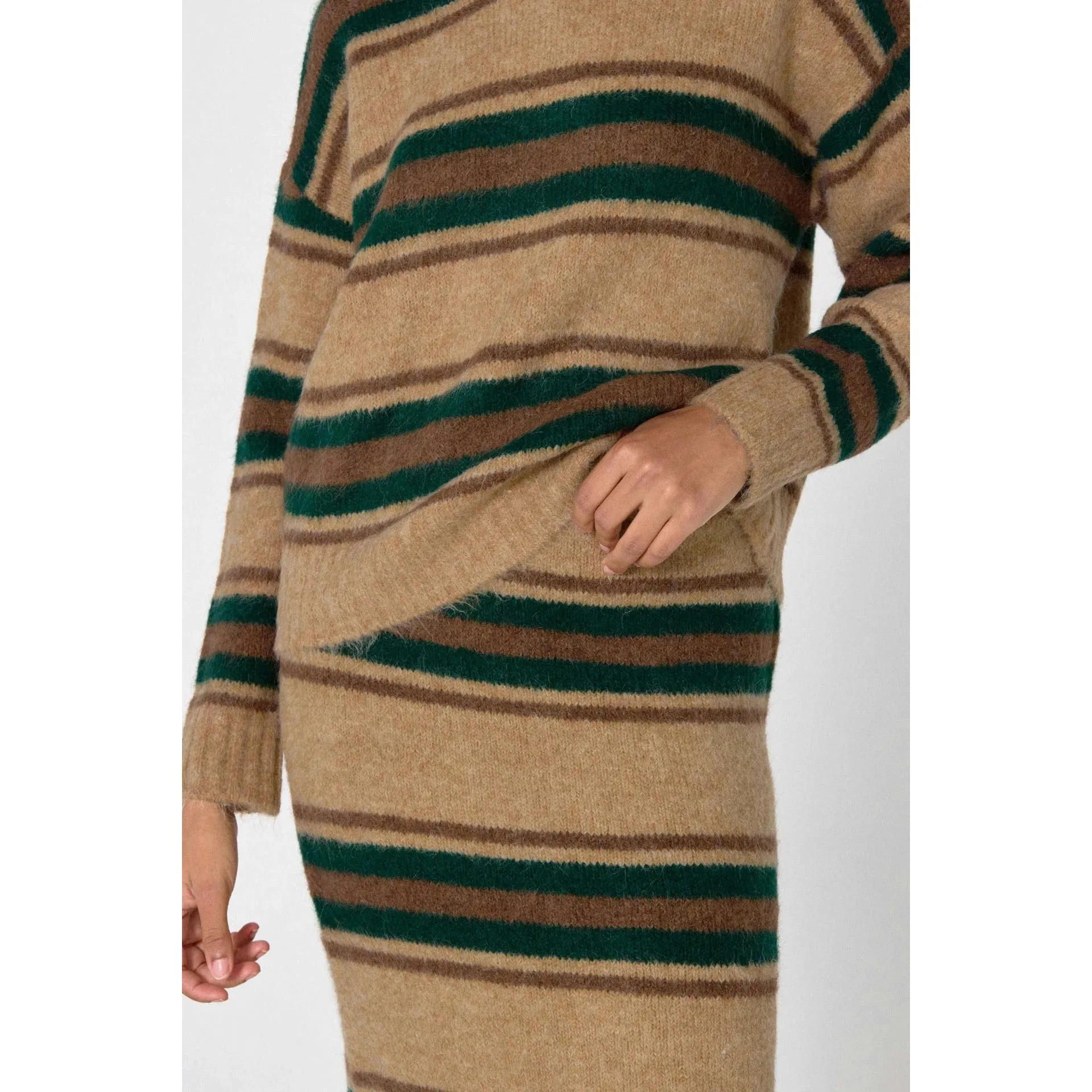 The Tiny Big Sister - Luca striped sweater - ivory