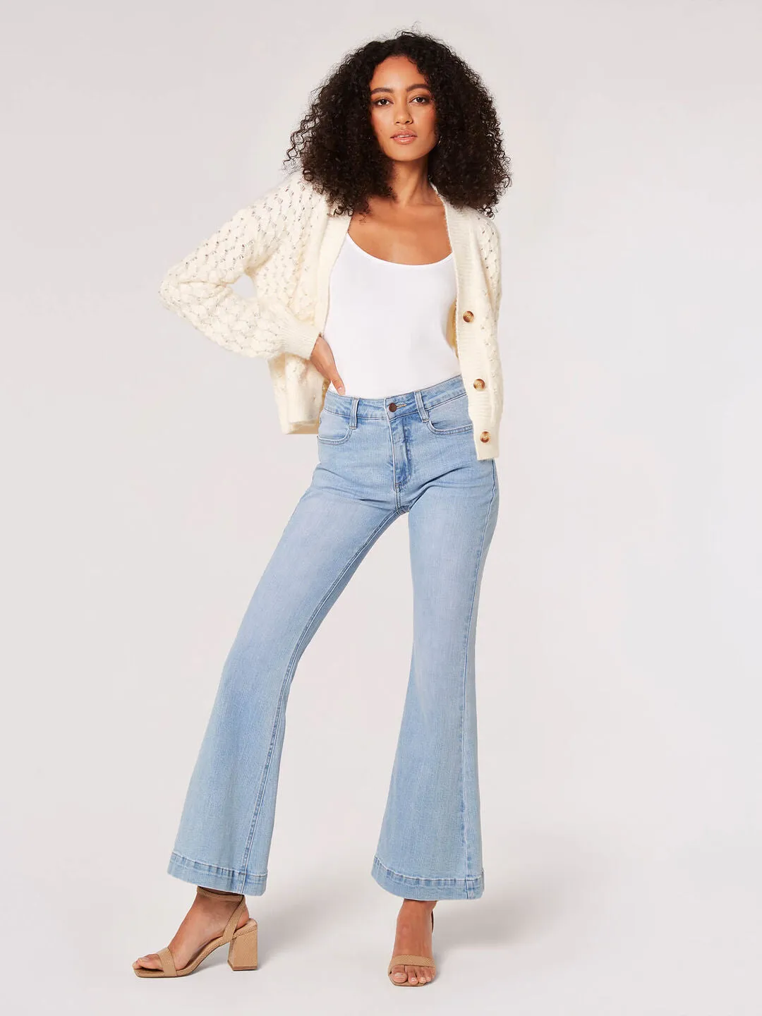 The Waffle Knit Chunky Cardigan - PLUS