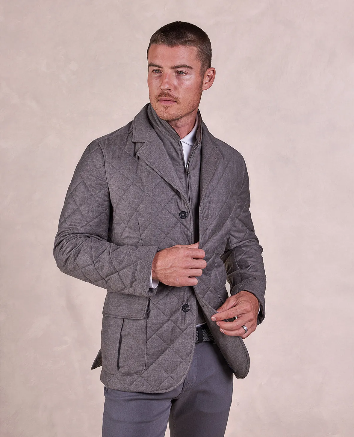 The Windstopper - Wool/Silk Travel Jacket - Fawn