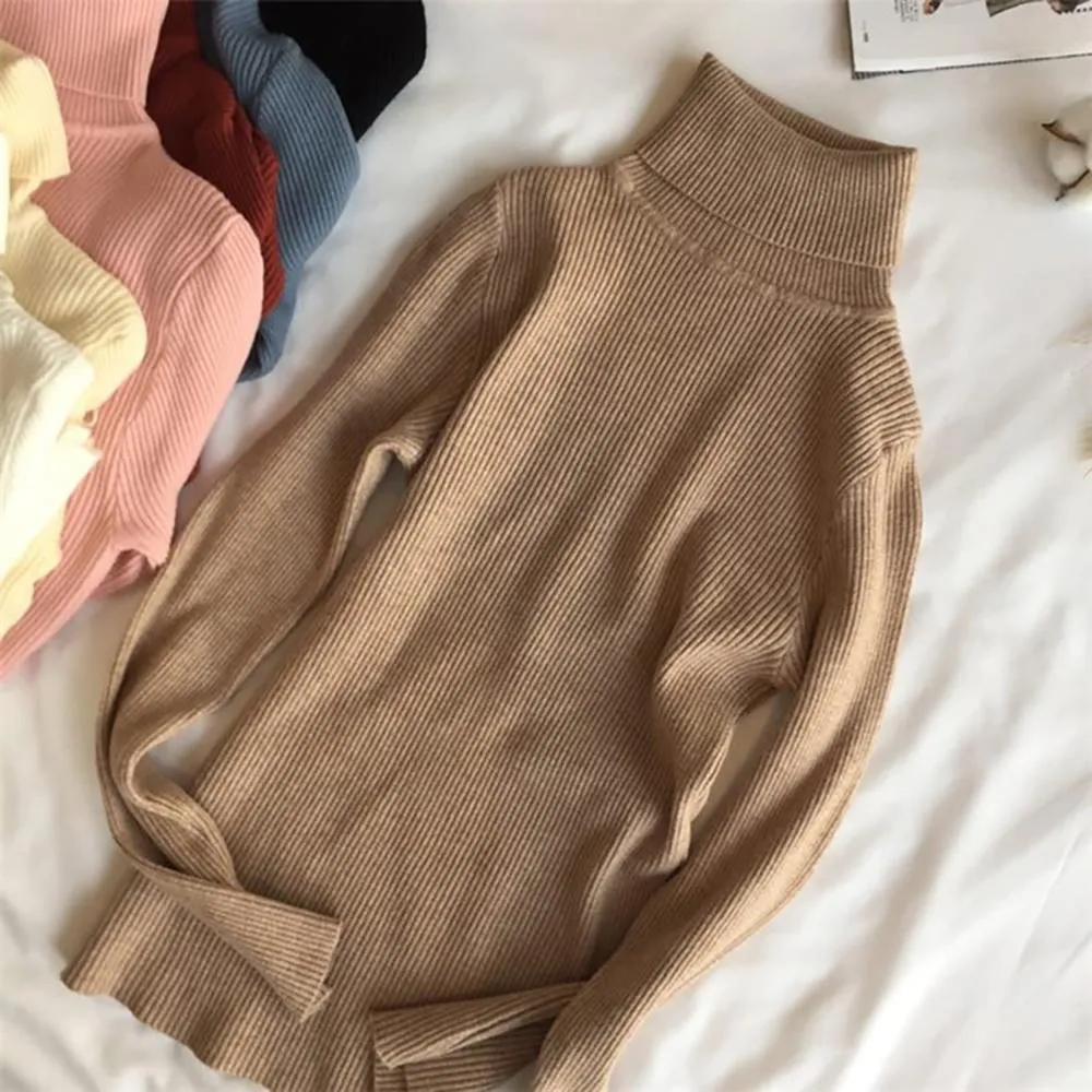 Thick and Soft Turtle Neck Long Sleeve Sweater