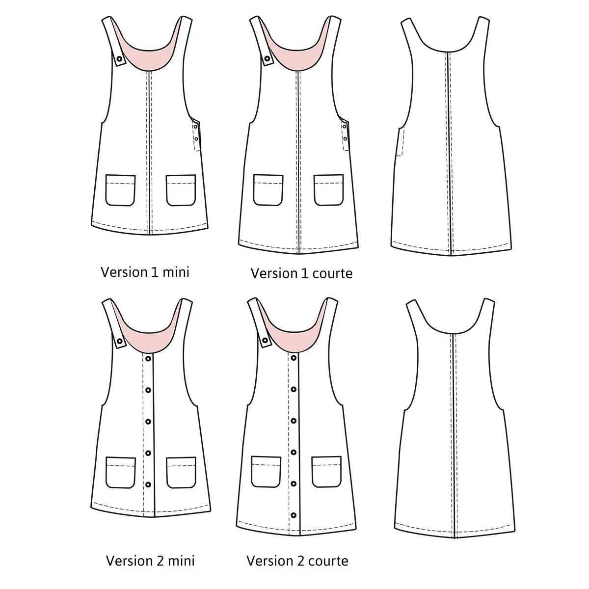 TORONTO - Pinafore Dress - Women 32-52 - Paper Sewing Pattern