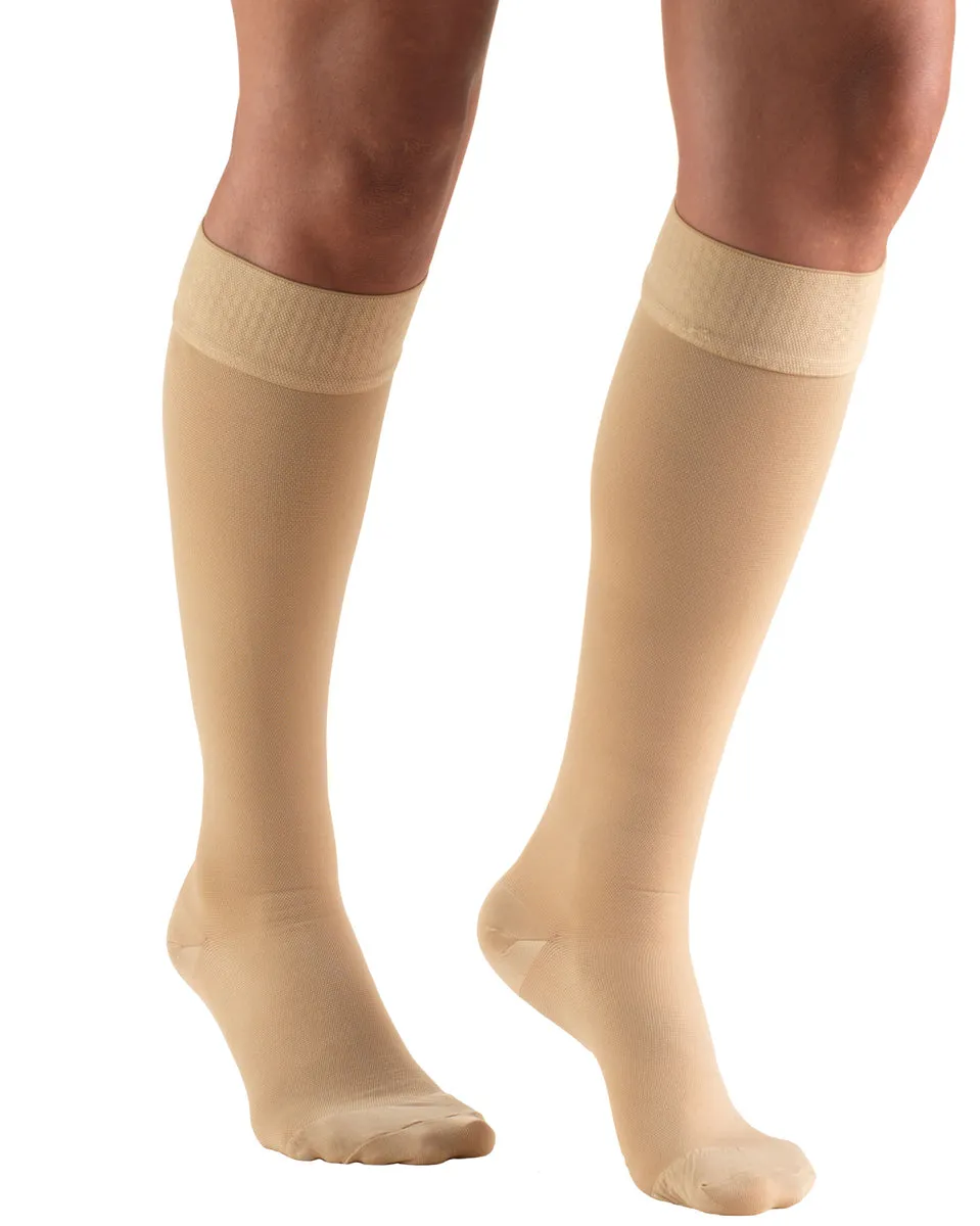 Truform 30-40 mmHg Knee High w/ Silicone Dot Top