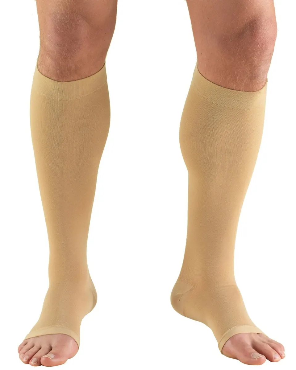 TRUFORM Classic Medical OPEN TOE Knee High Support Stockings 20-30 mmHg