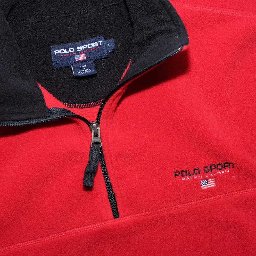 Vintage Polo Sport Q-Zip Fleece Medium / Large