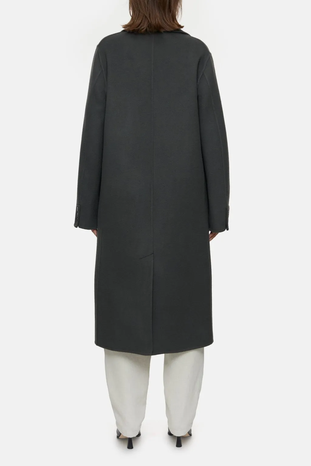 Virgin Wool Cashmere Blend Coat - Irish Coffee