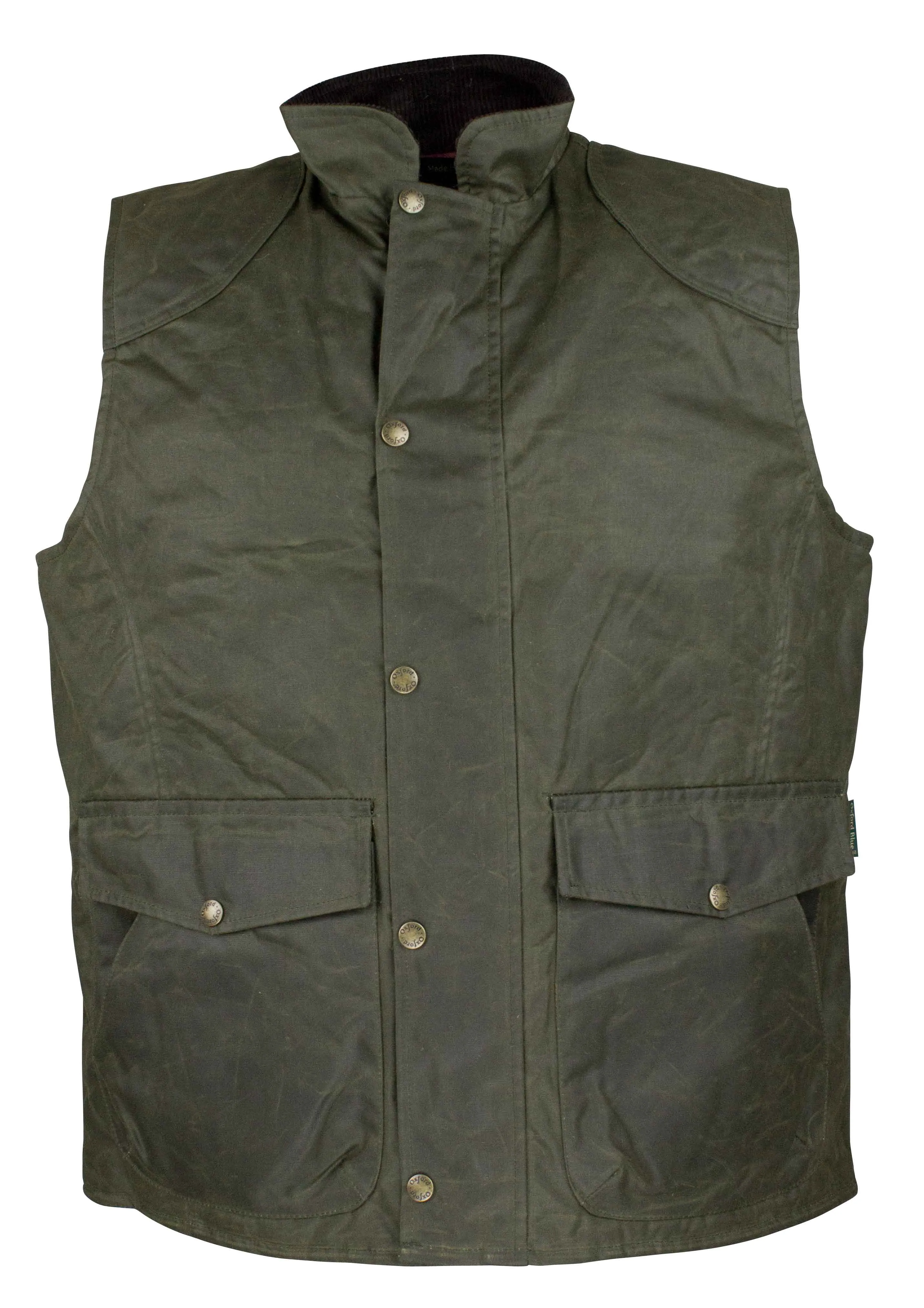 W174 - Men's Antique Wax Chelsea Gilet - GREEN