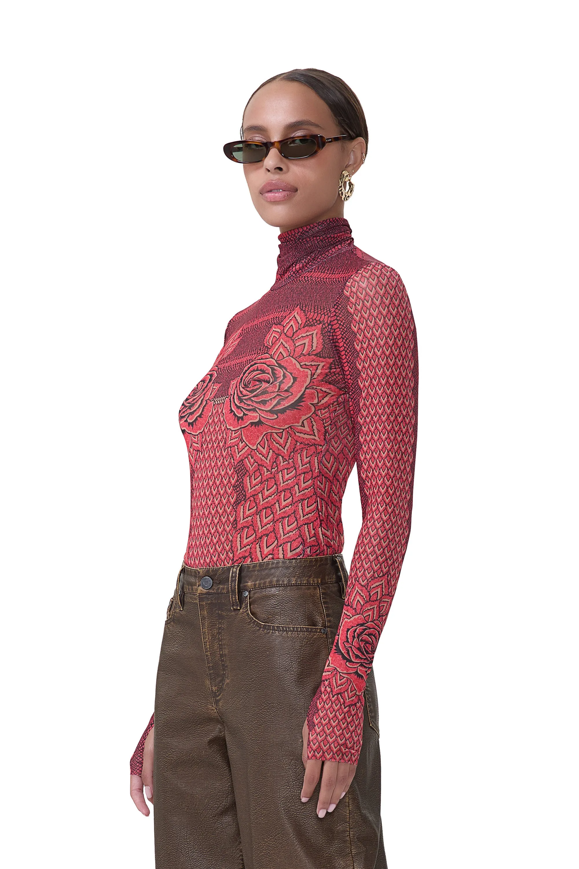 Zadie Top - Rouge Guilded Rose