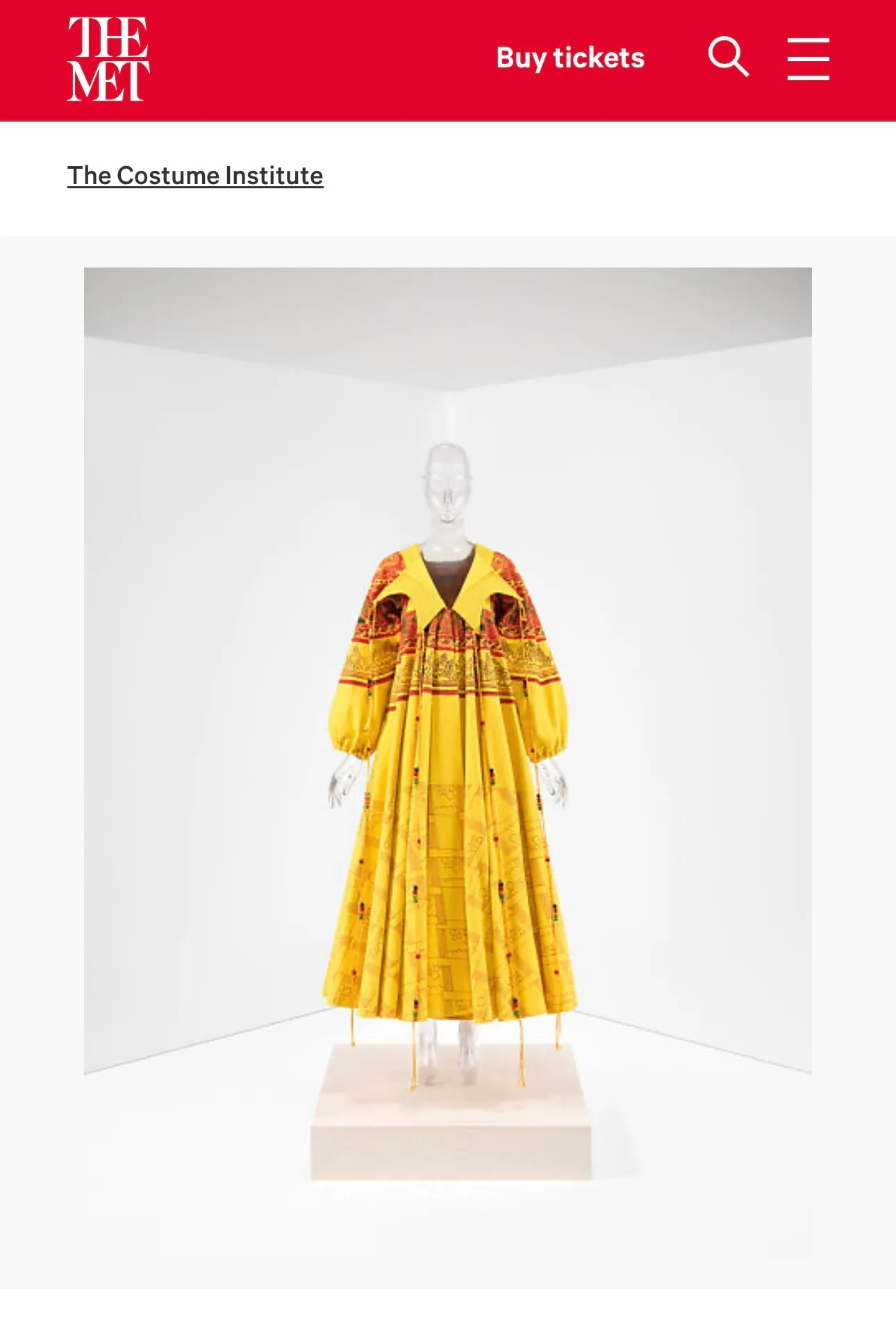 Zandra Rhodes Vintage 1969 'Knitted Circle' Collection Yellow Trompe L'oeil 'Butterfly' Coat (Britt Ekland Owned)